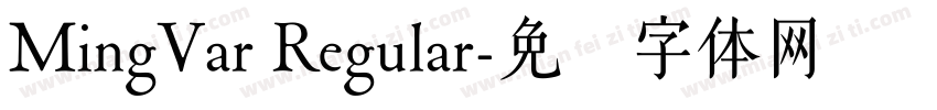 MingVar Regular字体转换